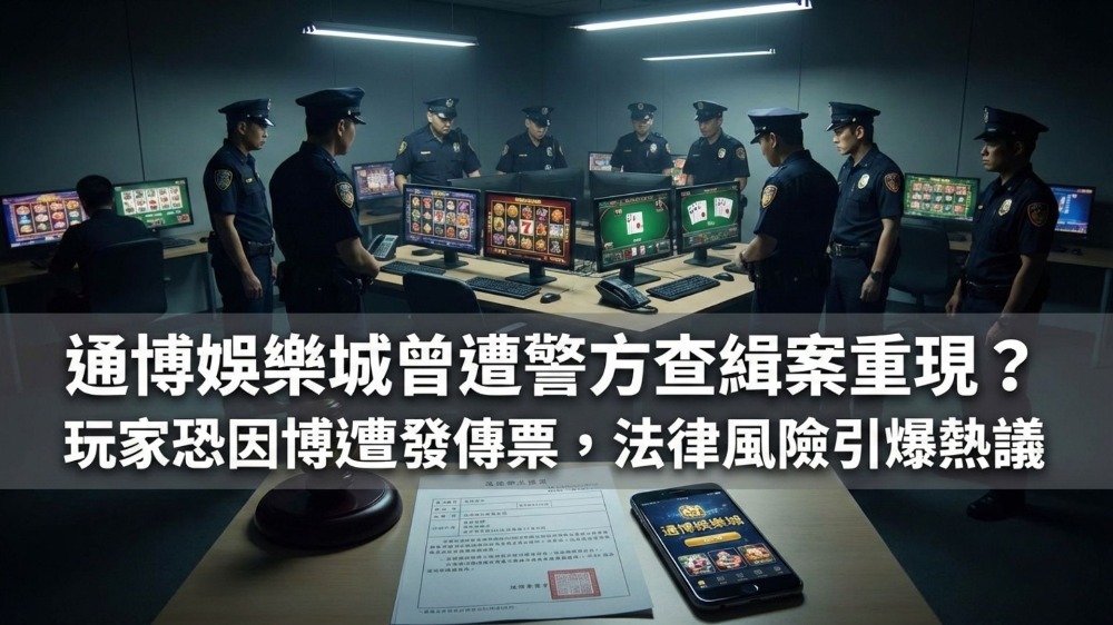 通博娛樂城曾遭警方查緝案重現？玩家恐因博弈遭發傳票，法律風險引爆熱議